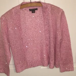Sparkly Sequin Crop Cardigan